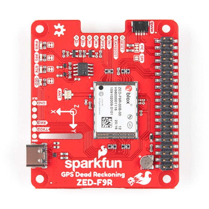 SparkFun GPS-RTK Dead Reckoning pHAT for Raspberry Pi