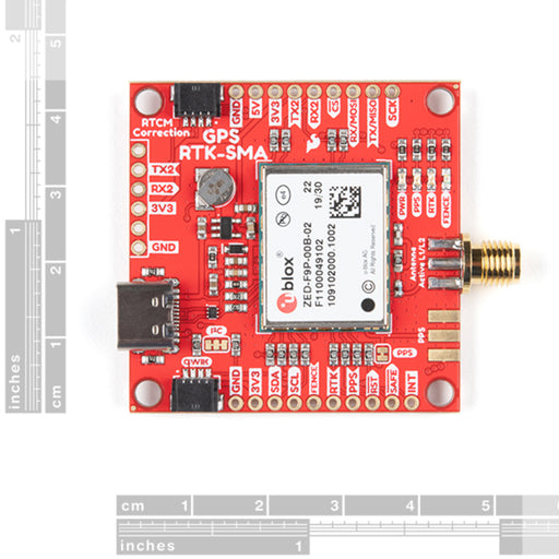 SparkFun GPS-RTK-SMA Breakout - ZED-F9P (Qwiic)