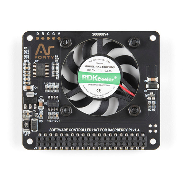 Argon40 Fan HAT for Raspberry Pi 4, 3B, and 3B+