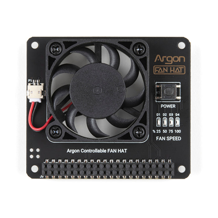 Argon40 Fan HAT for Raspberry Pi 4, 3B, and 3B+