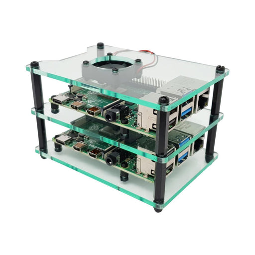 Cluster Case for Raspberry Pi (with Fans)