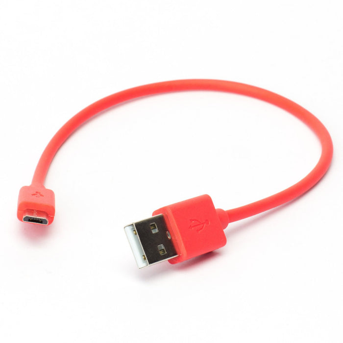 USB A to microB cable - Red - 2m