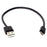 USB A to microB cable - Black - 1m