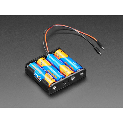 4 x AA Battery Holder with Premium Jumper Header Wires