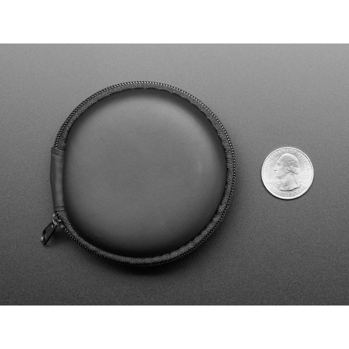 Round Black Zipper Case