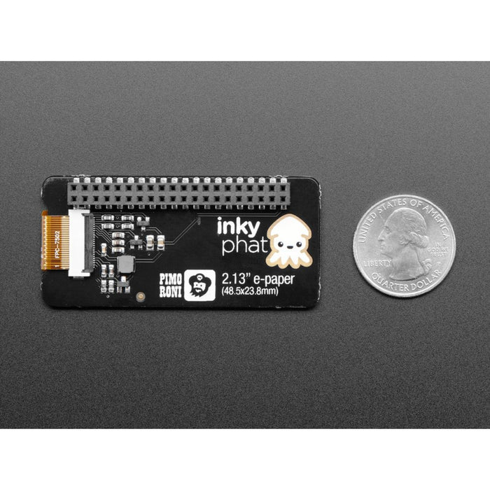 Pimoroni Inky pHAT - 3 Color eInk Display - Yellow/Black/White