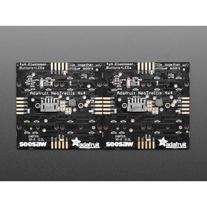 Adafruit NeoTrellis RGB Driver PCB for 4x4 Keypad