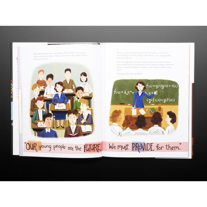 Grace Hopper: Queen of Computer Code by Laurie Wallmark - Illustrated by Katy Wu