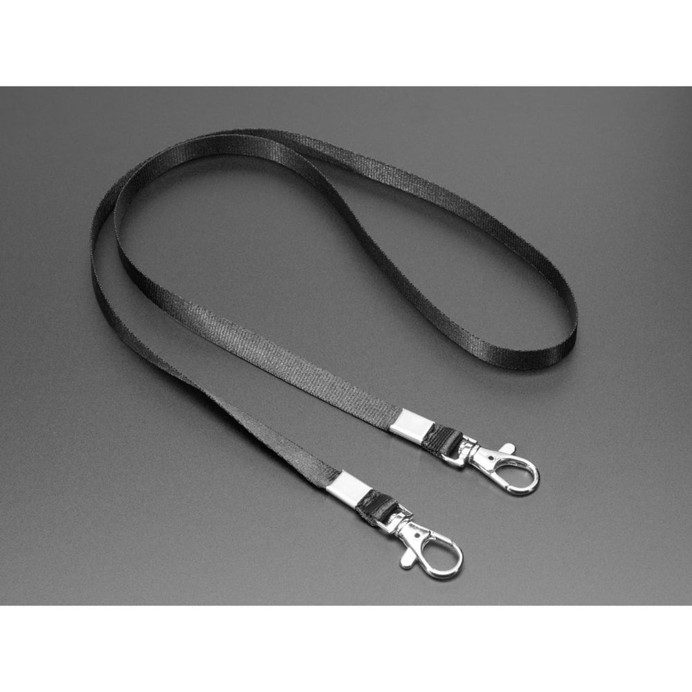 Double-Hook Lanyard in Adafruit Black