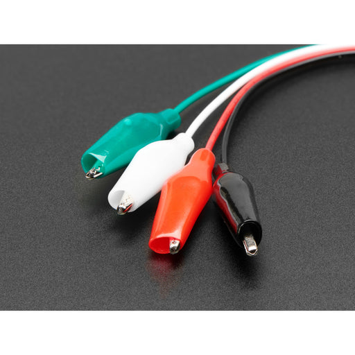 JST PH 4-pin Plug to Color Coded Alligator Clips Cable