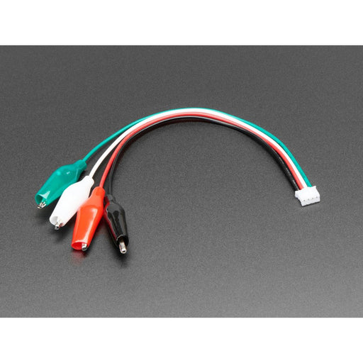 JST PH 4-pin Plug to Color Coded Alligator Clips Cable