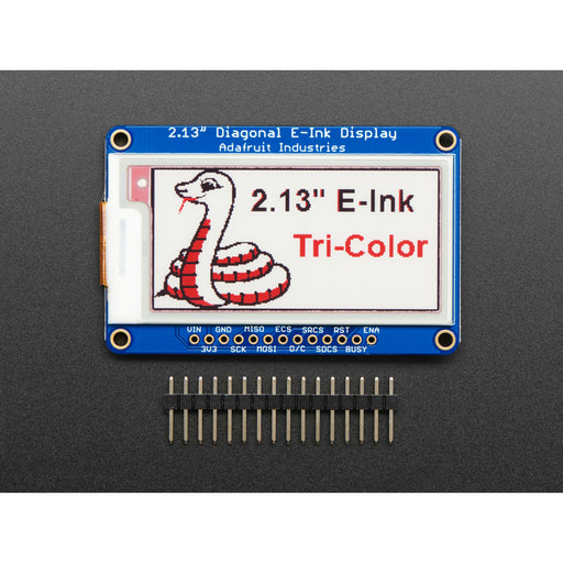 Adafruit 2.13" Tri-Color eInk / ePaper Display with SRAM - Red Black White