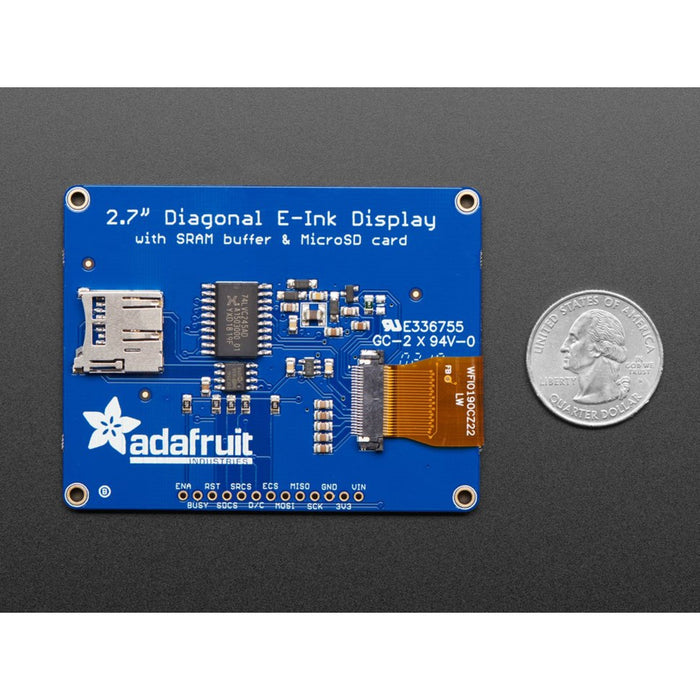 Adafruit 2.7" Tri-Color eInk / ePaper Display with SRAM - Red Black White