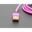 Fully Reversible Pink/Purple USB A to micro B Cable - 1m long