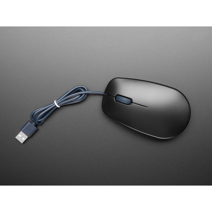 Official Raspberry Pi USB Optical Mouse - Black and Gray