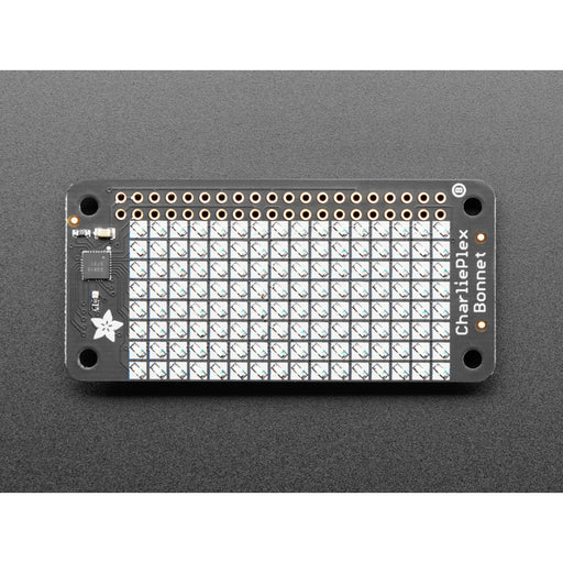 Adafruit CharliePlex LED Matrix Bonnet - 8x16 Yellow LEDs