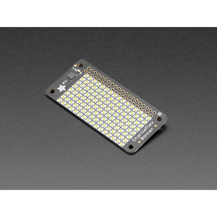 Adafruit CharliePlex LED Matrix Bonnet - 8x16 Cool White LEDs