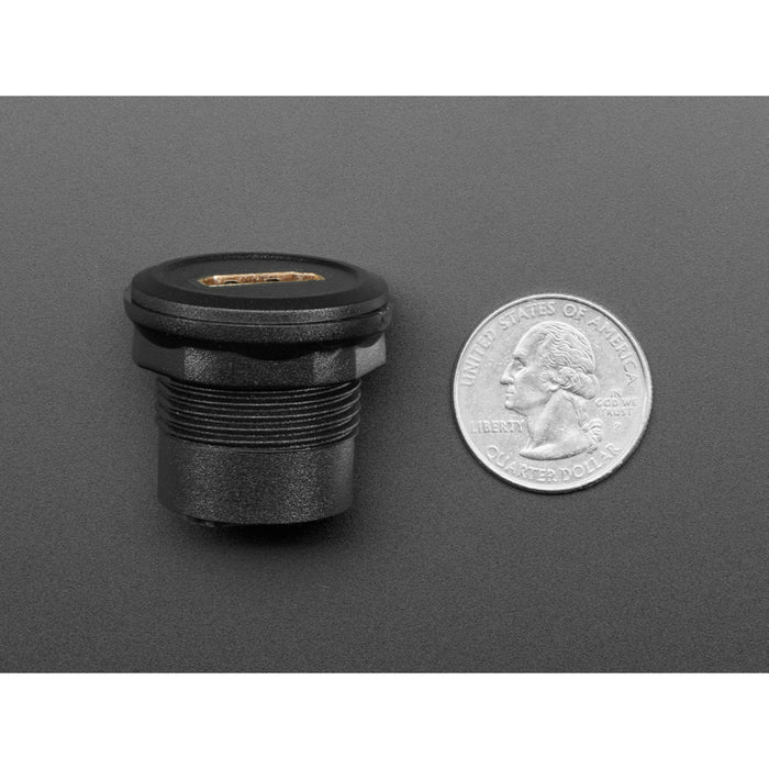 HDMI Round Panel Mount Plug