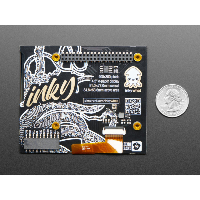 Pimoroni Inky wHAT (ePaper/eInk/EPD) - Black/White