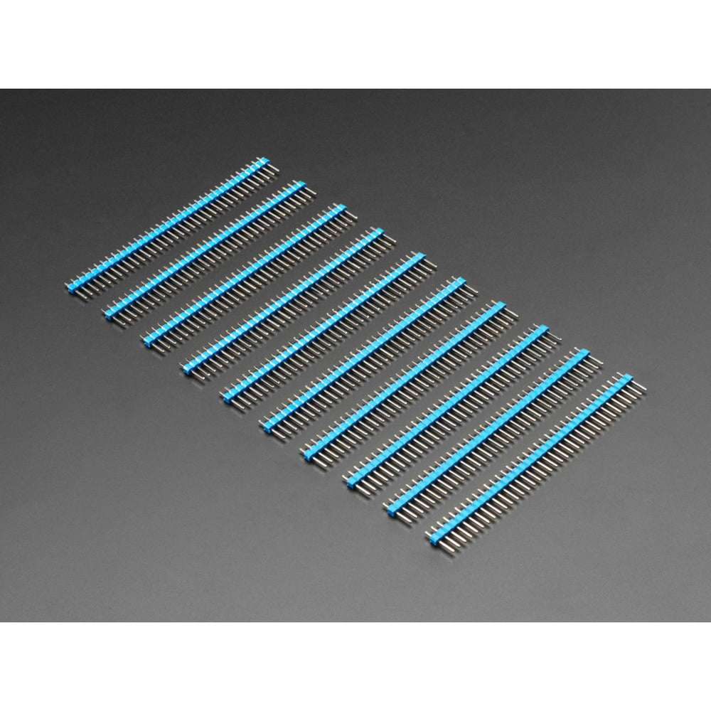 Break-away 0.1" 36-pin strip male header - Blue - 10 pack