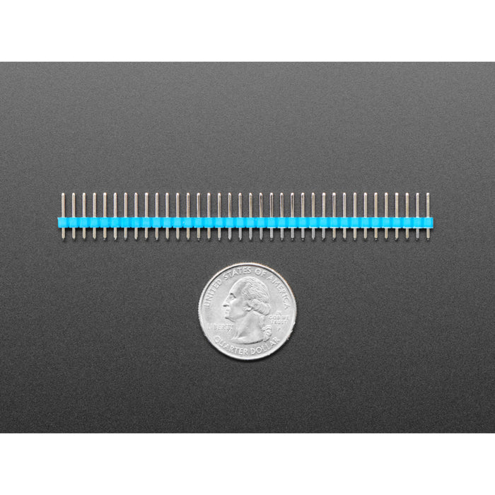 Break-away 0.1" 36-pin strip male header - Blue - 10 pack