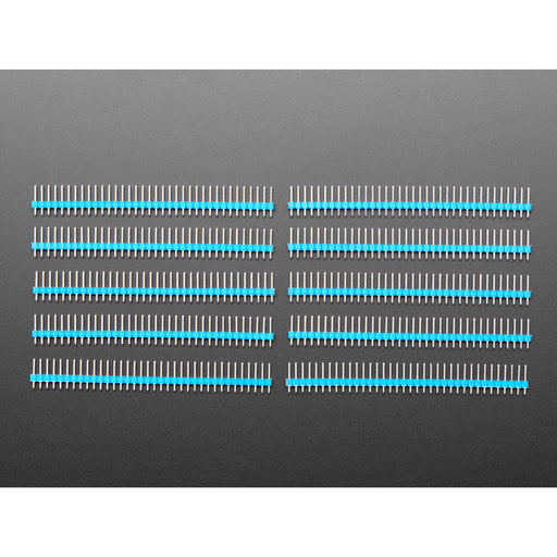 Break-away 0.1" 36-pin strip male header - Blue - 10 pack