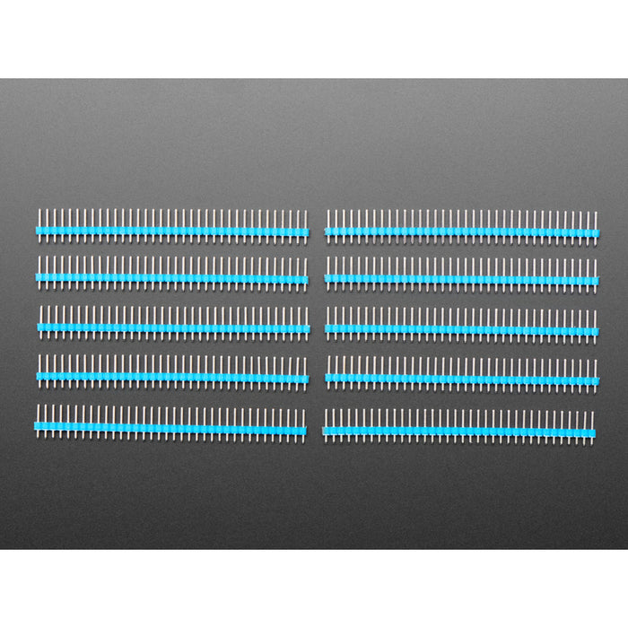 Break-away 0.1" 36-pin strip male header - Blue - 10 pack