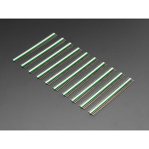 Break-away 0.1" 36-pin strip male header - Green - 10 pack