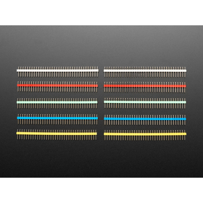 Break-away 0.1" 36-pin strip male header - Various Colors