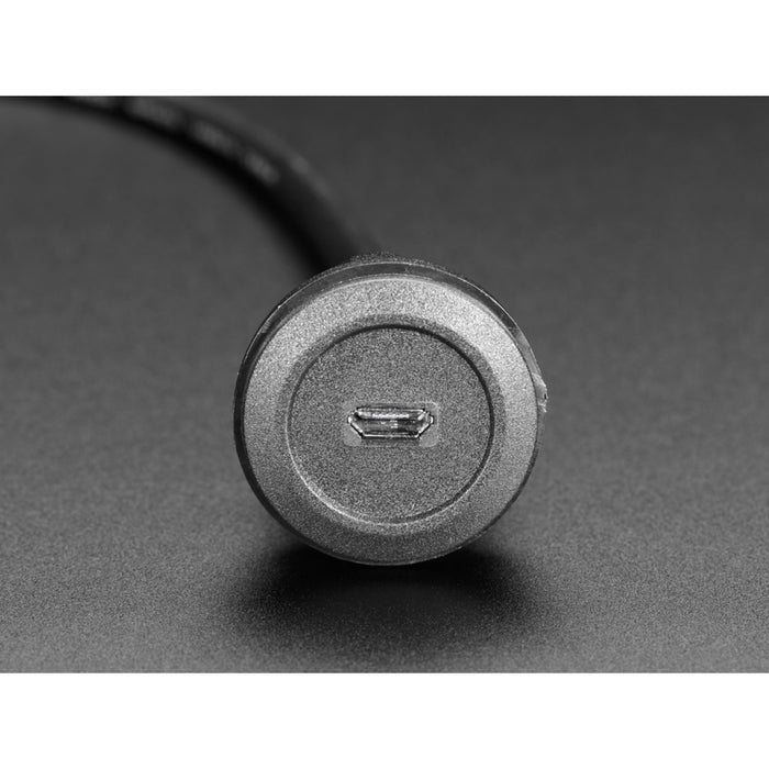 Micro B Round Panel Mount Extension Cable - 30cm