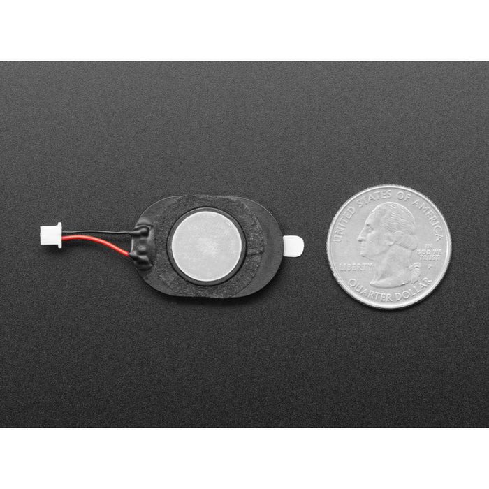 Mini Oval Speaker with Short Wires - 8 Ohm 1 Watt