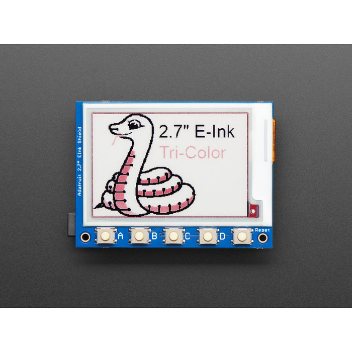 Adafruit 2.7" Tri-Color eInk / ePaper Shield with SRAM - Red Black White