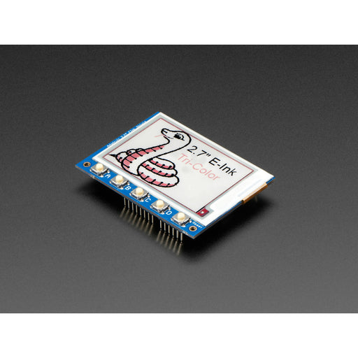 Adafruit 2.7" Tri-Color eInk / ePaper Shield with SRAM - Red Black White