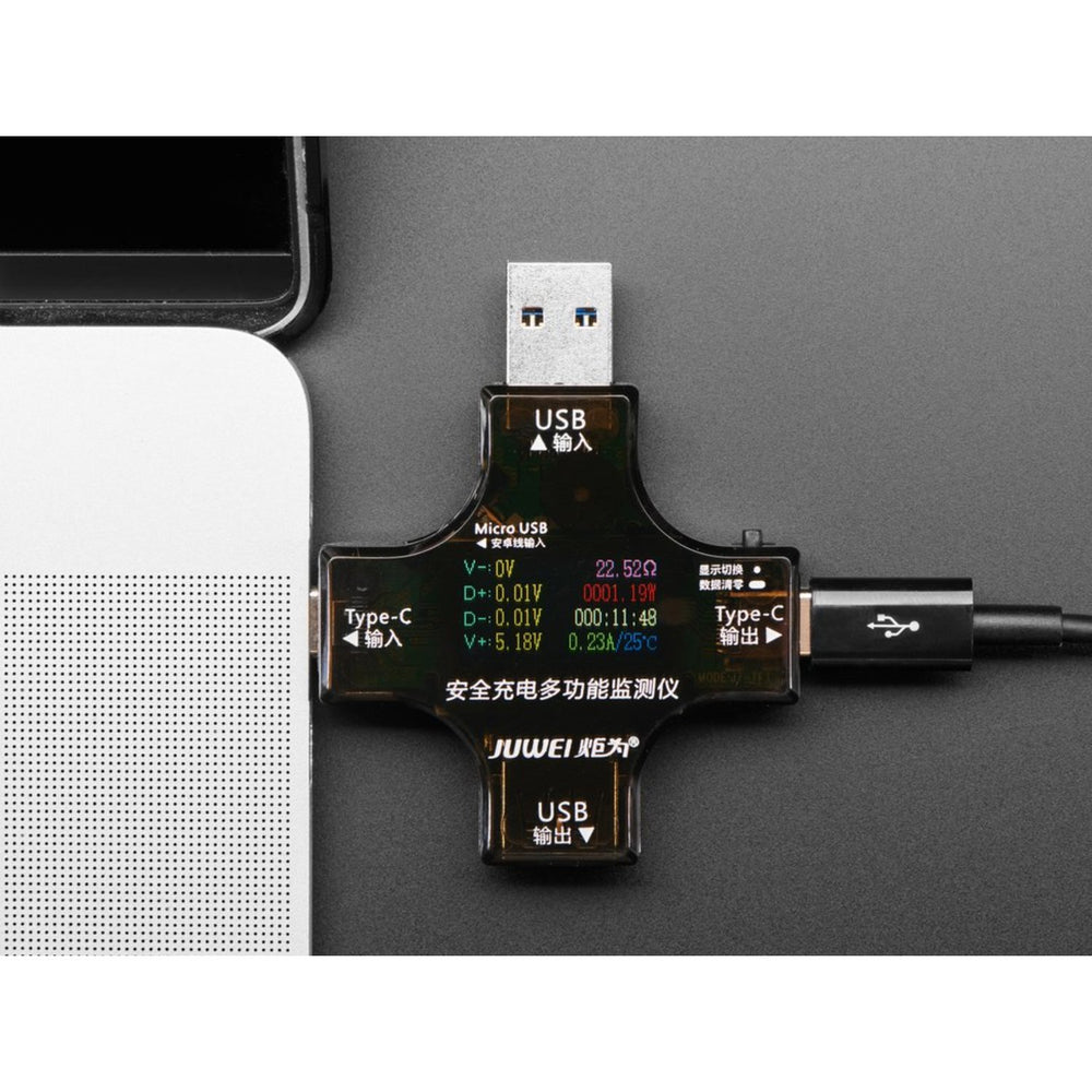 Multifunctional USB Digital Tester - USB A and C