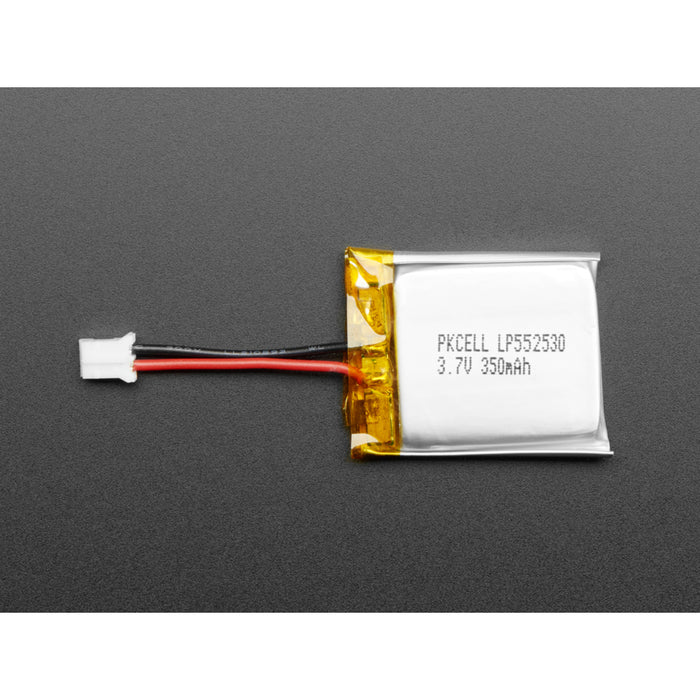 Lithium Ion Polymer Battery with Short Cable - 3.7V 350mAh