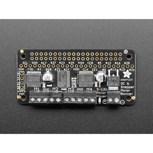 Adafruit DC & Stepper Motor Bonnet for Raspberry Pi