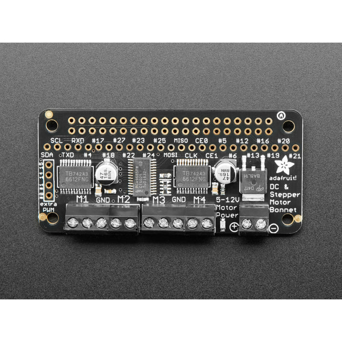 Adafruit DC & Stepper Motor Bonnet for Raspberry Pi