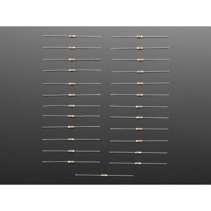 Through-Hole Resistors - 100 ohm 5% 1/4W - Pack of 25