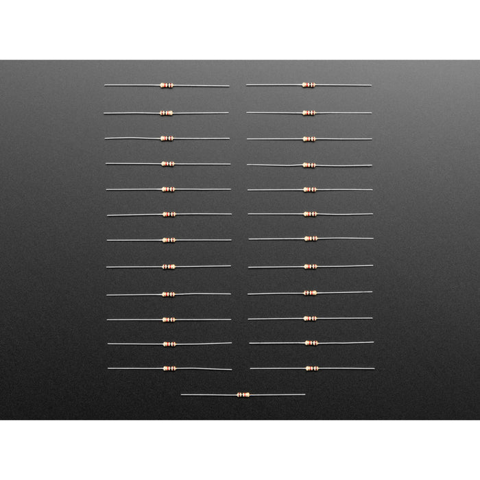 Through-Hole Resistors - 1.0K ohm 5% 1/4W - Pack of 25