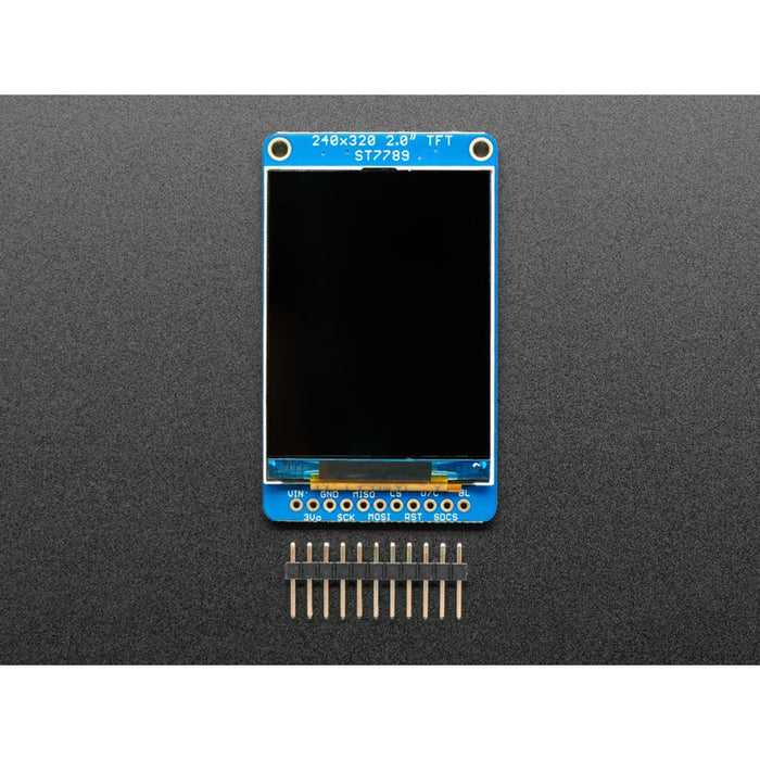 2.0" 320x240 Color IPS TFT Display with microSD Card Breakout