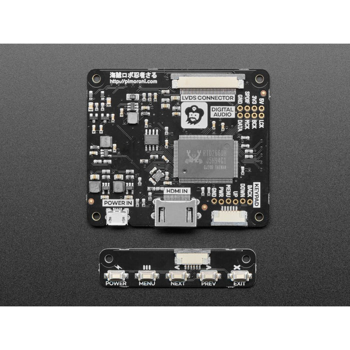 Pimoroni HDMI 10" IPS LCD Screen Kit - 1024x768