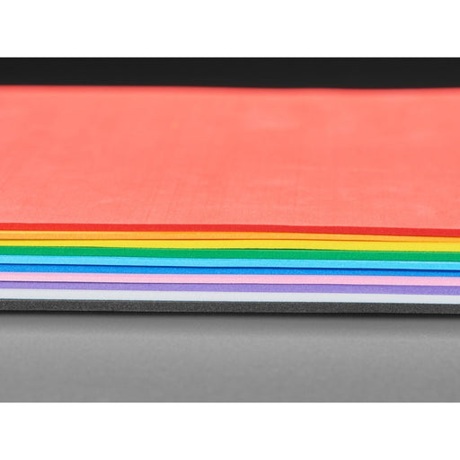 EVA Foam Pack in Rainbow Colors - 2mm thick - 10 sheets