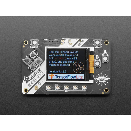 Adafruit EdgeBadge - TensorFlow Lite for Microcontrollers