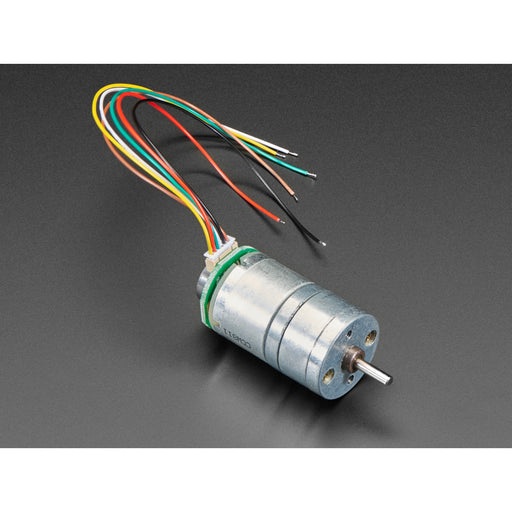 Geared DC Motor with Magnetic Encoder Outputs - 7 VDC 1:20 Ratio