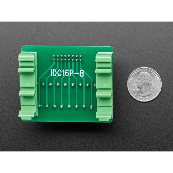 DIN Rail 2x8 IDC to Terminal Block Adapter Breakout