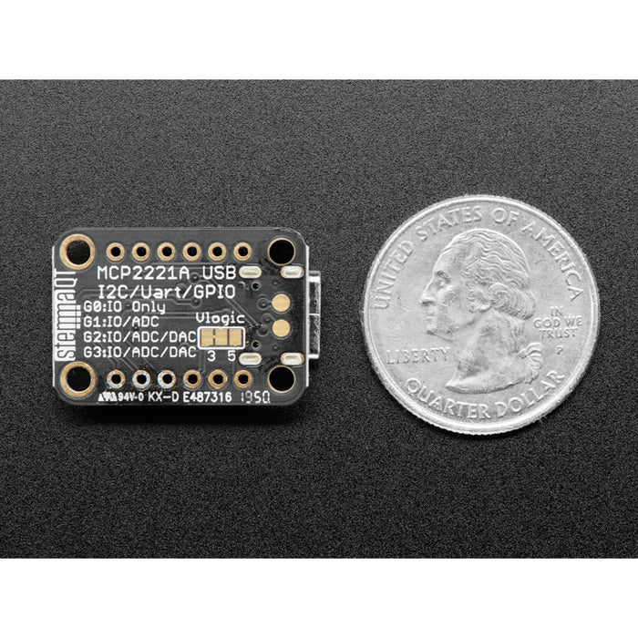 Adafruit MCP2221A Breakout - General Purpose USB to GPIO ADC I2C - Stemma QT / Qwiic