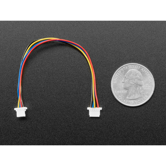 5-pin (Arduino MKR) to 4-pin JST SH STEMMA QT / Qwiic Cable - 100mm long