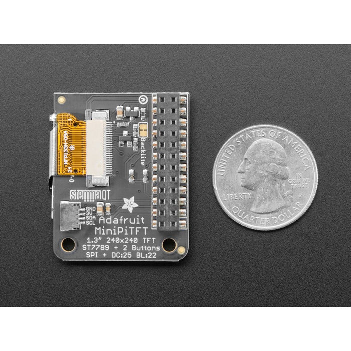 Adafruit Mini PiTFT 1.3" - 240x240 TFT Add-on for Raspberry Pi