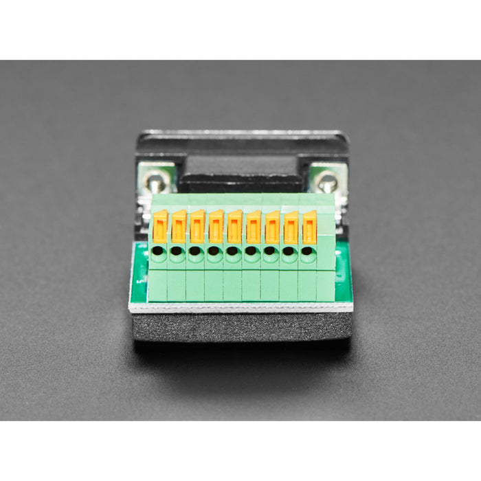 DE-9 (DB-9) Female Socket to Terminal Spring Block Adapter