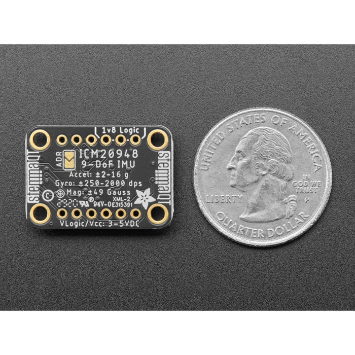 Adafruit TDK InvenSense ICM-20948 9-DoF IMU (MPU-9250 Upgrade) - STEMMA QT / Qwiic